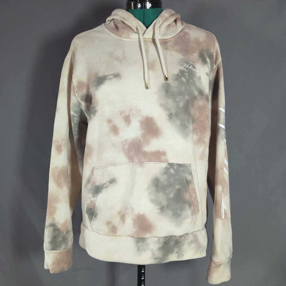 Hollister Tie Dye Hoodie XS Y2K Grunge Streetwear Graphic Relaxed Fit